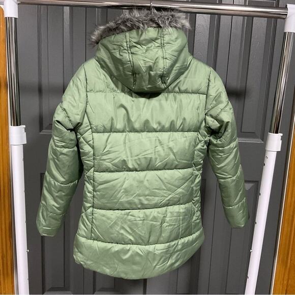 R 88 Rothschild Kids XL (16)  Coat Green Faux Fur Good - Picture 5 of 13